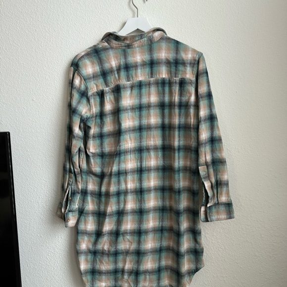 LAST CHANCE Wildfang• Oversized Plaid Button Down Tunic - Picture 5 of 5